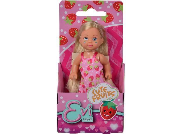 عروسک 12 سانتی Evi Love سری Cute Fruits با لباس توت فرنگی, تنوع: 105733515-Cute Fruits Strawberry, image