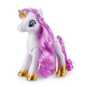 يونيکورن رنگی Sparkle Girlz با شاخ طلایی و موهای بنفش, تنوع: 100374-Unicorns and ponies Gold and Purple, image