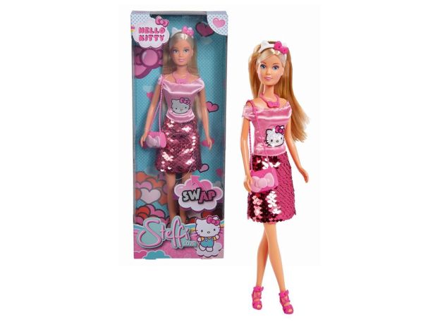 عروسک 29 سانتی Steffi Love مدل Hello Kitty Swap, image