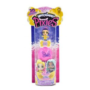 پک دوتایی عروسک های هچیمال مینی پیکسی سورپرایز Hatchimals Pixies Mini مدل Flrefly Mika (صورتی)
