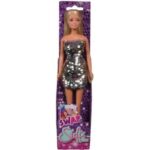 عروسک 29 سانتی Steffi Love با لباس پولکی نقره‌ای, تنوع: 105733366-Swap Fashion Silver, image 3