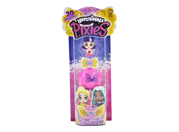 پک دوتایی عروسک های هچیمال مینی پیکسی سورپرایز Hatchimals Pixies Mini مدل Flrefly Thea (صورتی), image