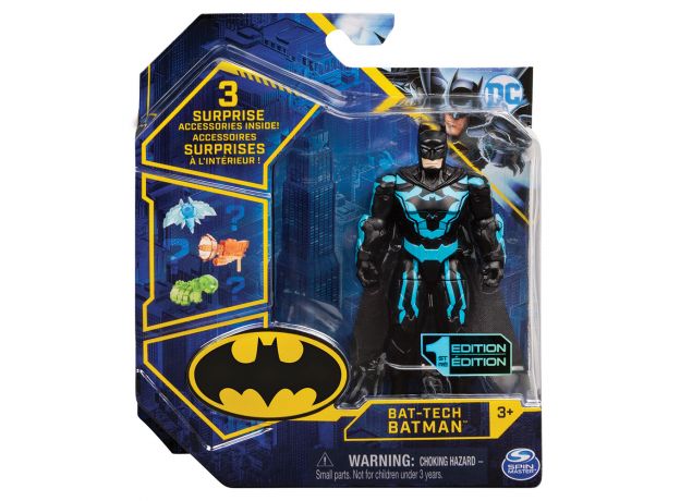 فیگور 10 سانتی بتمن با 3 اکسسوری شانسی (Bat-Tech Batman), image