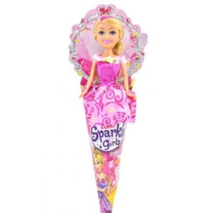 عروسک قیفی پرنسسی Sparkle Girlz مدل Princess (با لباس صورتی), image