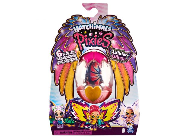 عروسک هچیمال پیکسی Hatchimals Pixies سری پروانه ای Wilder Wings مدل Groovy Ginny, image