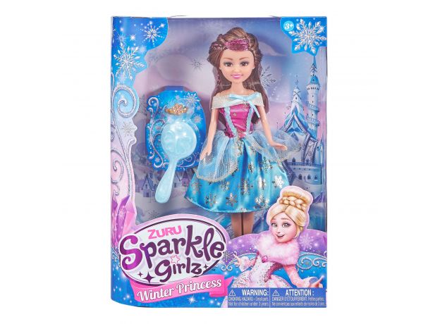 عروسک 26 سانتی پرنسس برفی Sparkle Girlz مدل Winter Princess (با دامن آبی), image
