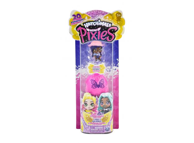 پک دوتایی عروسک های هچیمال مینی پیکسی سورپرایز Hatchimals Pixies Mini مدل Flrefly Zaya (صورتی), image