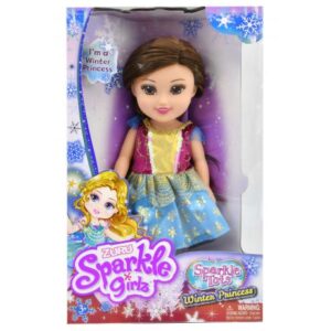عروسک 33 سانتی پرنسس برفی Sparkle Girlz مدل Winter Princess (با لباس سرخابی)
