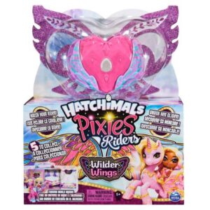 عروسک هچیمال پیکسی رایدر سورپرایز Hatchimals Pixies Riders سری Wilder Wings مدل Chic Claire همراه با Zebrush