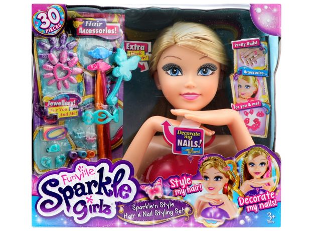 نیم تنه عروسک Sparkle Girlz مدل Nail Design, image