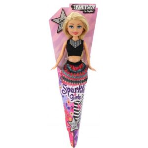 عروسک قیفی Sparkle Girlz مدل Fashion (با لباس مشکی)