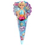 عروسک قیفی پری دریایی Sparkle Girlz مدل Mermaid (با دامن صورتی), image
