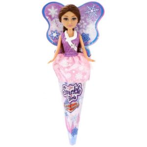 عروسک قیفی پرنسس برفی Sparkle Girlz مدل Winter Princess (با لباس بنفش)