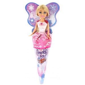 عروسک قیفی پرنسس برفی Sparkle Girlz مدل Winter Princess (با لباس صورتی), image