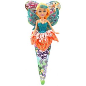 عروسک قیفی پری Sparkle Girlz مدل Floral Fairy (با بال آبی), image