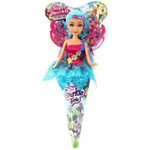 عروسک قیفی پری Sparkle Girlz مدل Floral Fairy (با بال سرخابی), image