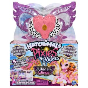 عروسک هچیمال پیکسی رایدر سورپرایز Hatchimals Pixies Riders سری Wilder Wings مدل Rhythm Rachel همراه با Tigrette