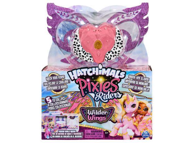 عروسک هچیمال پیکسی رایدر سورپرایز Hatchimals Pixies Riders سری Wilder Wings مدل Rhythm Rachel همراه با Tigrette, image