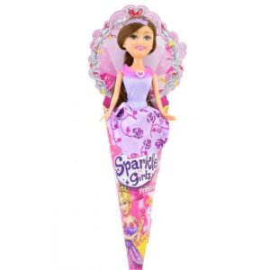 عروسک قیفی پرنسسی Sparkle Girlz مدل Princess (با لباس بنفش)