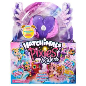 عروسک هچیمال پیکسی رایدر سورپرایز Hatchimals Pixies سری Riders مدل قلب بنفش و بال صورتی