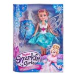 عروسک 26 سانتی پرنسس برفی Sparkle Girlz مدل Winter Princess (با دامن سبز), image