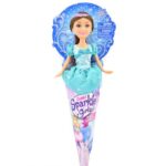 عروسک قیفی پرنسس برفی Sparkle Girlz مدل Winter Princess (با لباس فیروزه‌ای), image