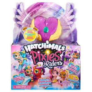 عروسک هچیمال پیکسی رایدر سورپرایز Hatchimals Pixies سری Riders مدل قلب بنفش و بال طلایی