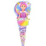 عروسک قیفی یونیکورن Sparkle Girlz مدل Rainbow Unicorn (با موی سرخابی), image