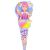 عروسک قیفی یونیکورن Sparkle Girlz مدل Rainbow Unicorn (با موی سرخابی), image