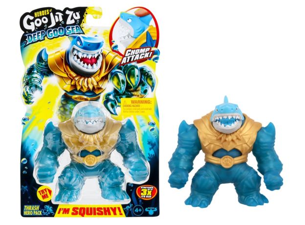 عروسک فشاری گو جیت زو Goo Jit Zu سری Deep Goo Sea مدل Thrash, تنوع: 42565-Thrash, image