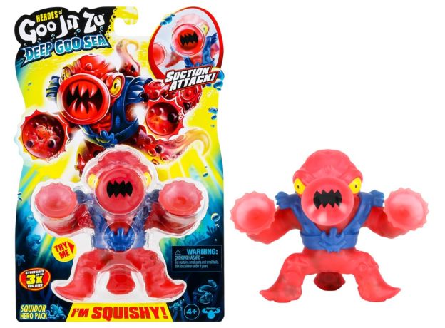 عروسک فشاری گو جیت زو Goo Jit Zu سری Deep Goo Sea مدل Squidor, تنوع: 42566-Squidor, image