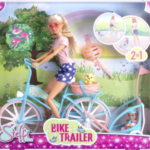 ست عروسک 29 سانتی Steffi Love مدل Bike Trailer به همراه کودک, image 7