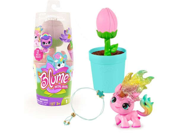 عروسک گلدونی پتال پت سورپرایزی Blume سری 1 (گل یاسی), image