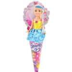 عروسک قیفی پرنسسی Sparkle Girlz مدل Princess (با لباس زرد و آبی), image