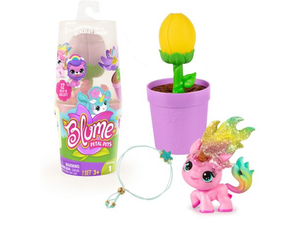 عروسک گلدونی پتال پت سورپرایزی Blume سری 1 (گل زرد), image