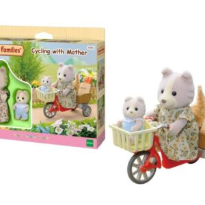 ست مادر و فرزند به همراه سه چرخه عروسک های Sylvanian Families, image