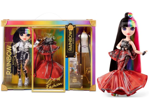 عروسک رنگین کمانی Rainbow High سری Collector Edition مدل Jett Dawson, image