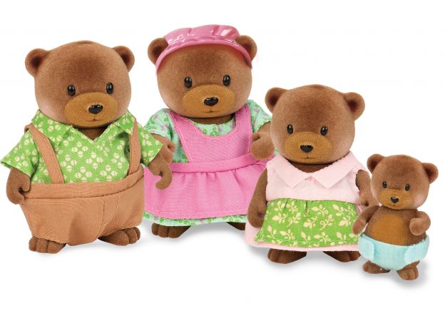 خانواده 4 نفری خرس های Li'l Woodzeez مدل Healthnuggle Bear, image