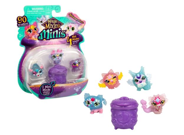 مجیک میکسیز دیگ جادویی سورپرایزیMinis به همراه 4 عروسک Magic Mixlings, image