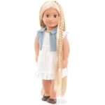 عروسک 46 سانتی OG گیسو با رشدمو مدل Phoebe با جلیقه آبی, image