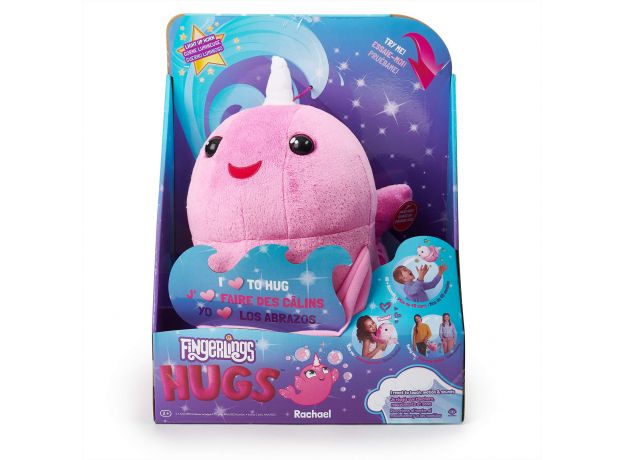 نهنگ بغلی هاگلینگز فینگرلینگز Fingerlings Hugs (صورتی), image
