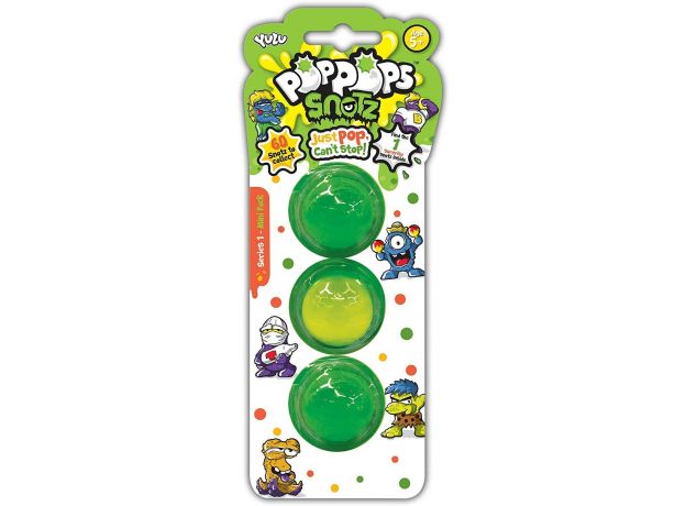 پک 3 تایی واتر اسلایم PopPops Snotz به همراه یک عروسک شانسی, image