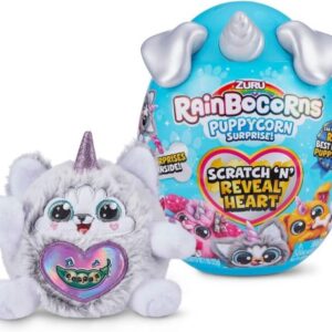 عروسک سورپرایزی RainBocoRns سری Puppycorn با شاخ و گوش نقره‌ ای