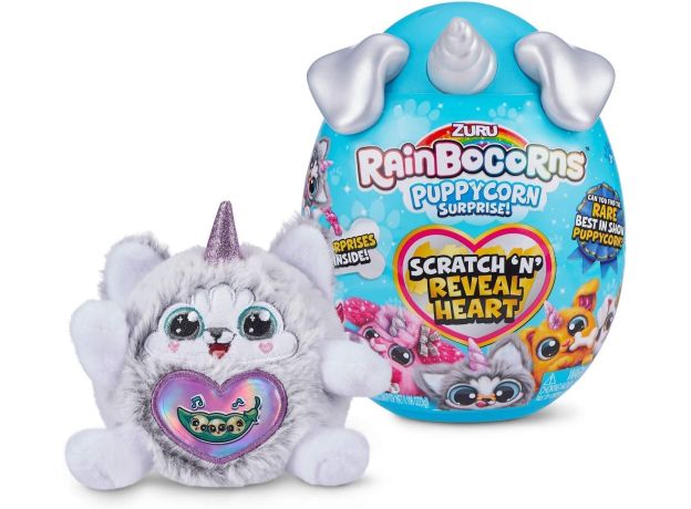 عروسک سورپرایزی RainBocoRns سری Puppycorn با شاخ و گوش نقره‌ ای, image