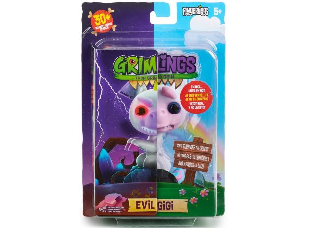 ربات انگشتی گریم لینگز Fingerlings Grimlings مدل Evil Gigi, image