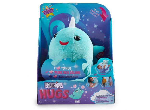 نهنگ بغلی هاگلینگز فینگرلینگز Fingerlings Hugs (آبی), image
