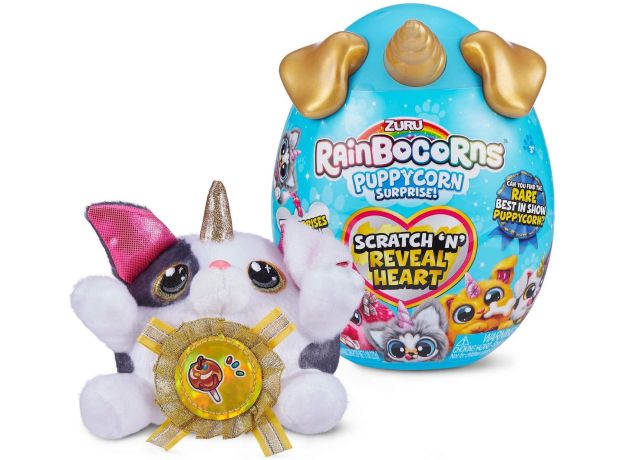عروسک سورپرایزی رینبوکورنز RainBocoRns سری Puppycorn با شاخ و گوش طلایی, image