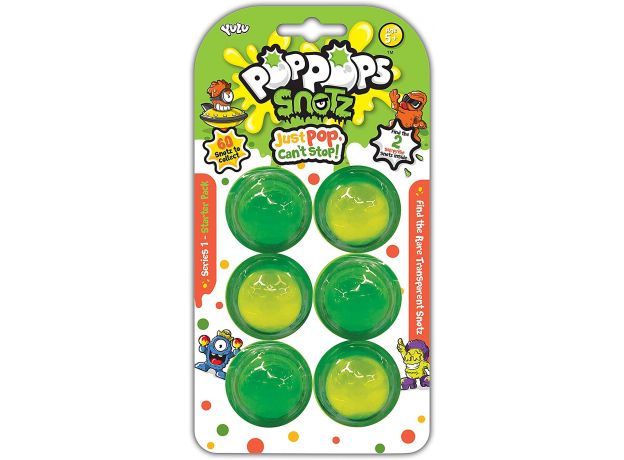 پک 6 تایی واتر اسلایم PopPops Snotz به همراه 2 عروسک شانسی, image