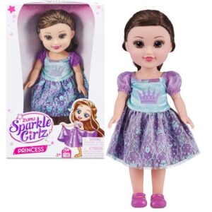 عروسک 33 سانتی پرنسسی Sparkle Girlz مدل Princess با لباس فیروزه ای