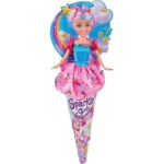 عروسک قیفی یونیکورن Sparkle Girlz مدل Unicorn Princess با موهای صورتی و شاخ صورتی, image
